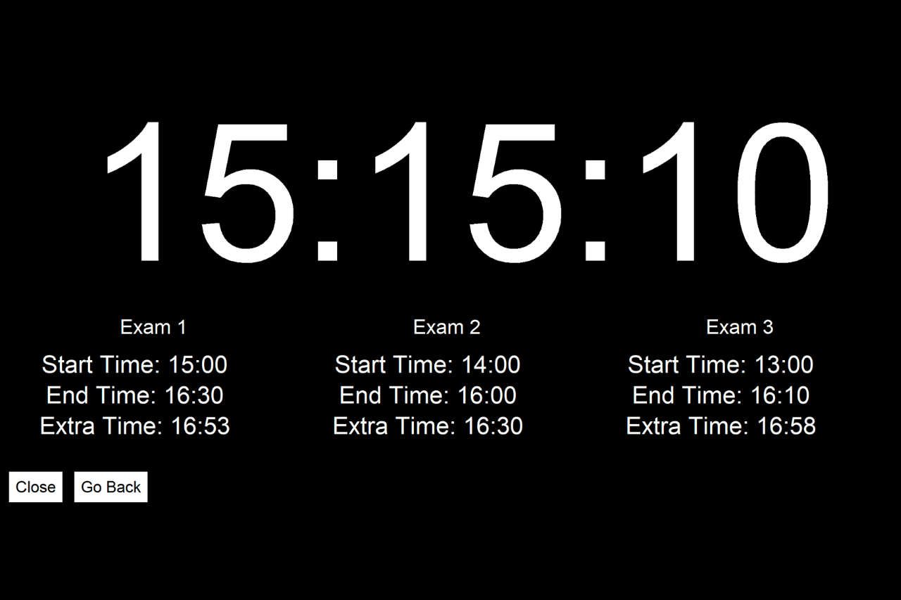 Projector Display Screenshot